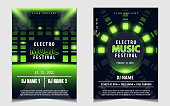for music event concert disco, club invitation, festival poster, flyer