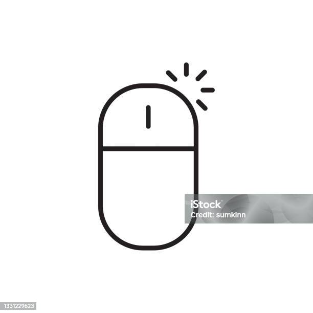 Vector Computer Mouse Stock Illustration - Download Image Now - Black ...