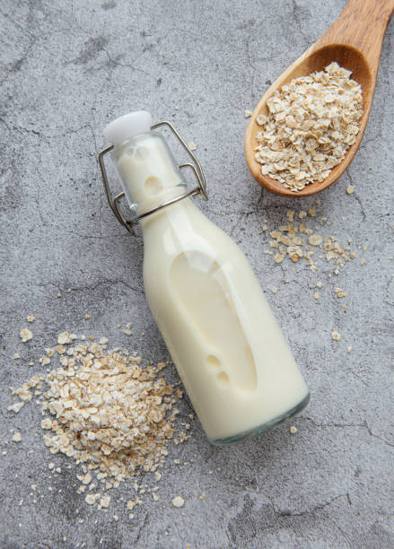 istock Vegan oat milk, non dairy alternative milk 1331237923