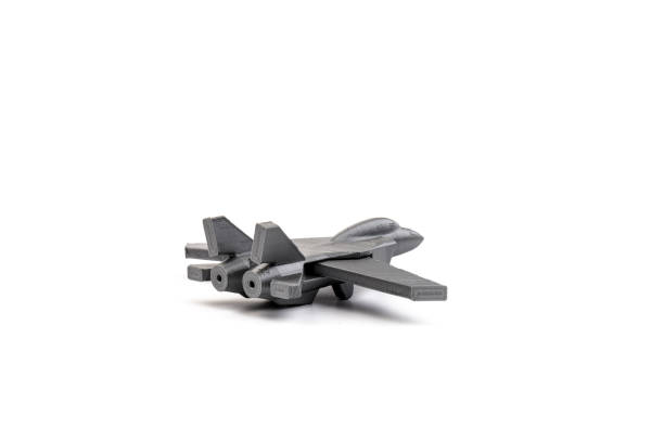 istock Model plane, airliner, airplane created on a 3d printer, on white background. transportation concept 1331240177