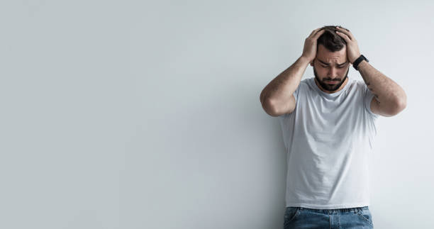 istock Quarantine, mental health, self-isolation, emotional breakdown, mistake, headache 1331244384