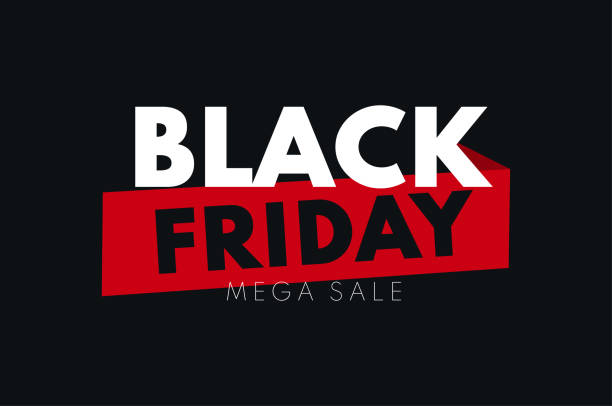 Black Friday Sale Banner Black Friday Sale Banner. Vector sale background. Template for promotion, advertising, and social ads. black friday stock illustrations
