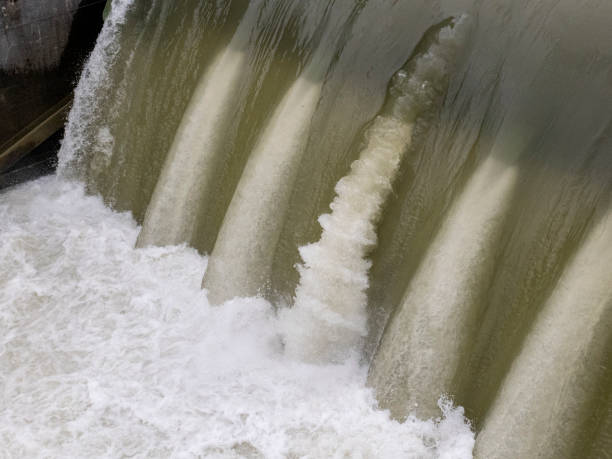 istock Flood, Rivers near flooding, Hydropower, dam walldam wall 1331259138