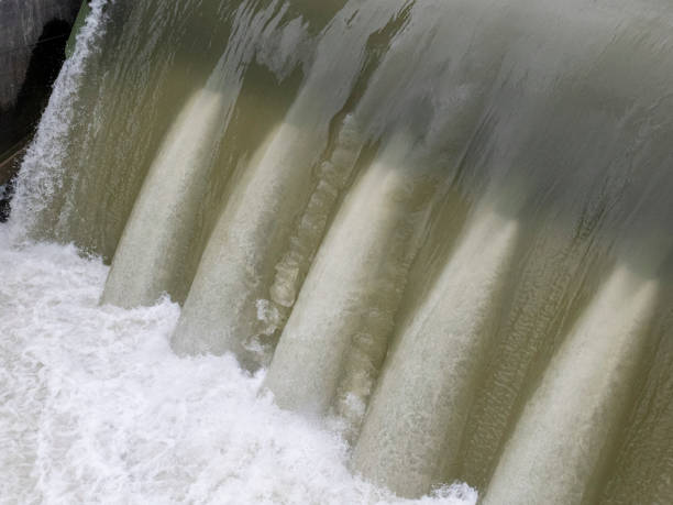 istock Flood, Rivers near flooding, Hydropower, dam walldam wall 1331259151