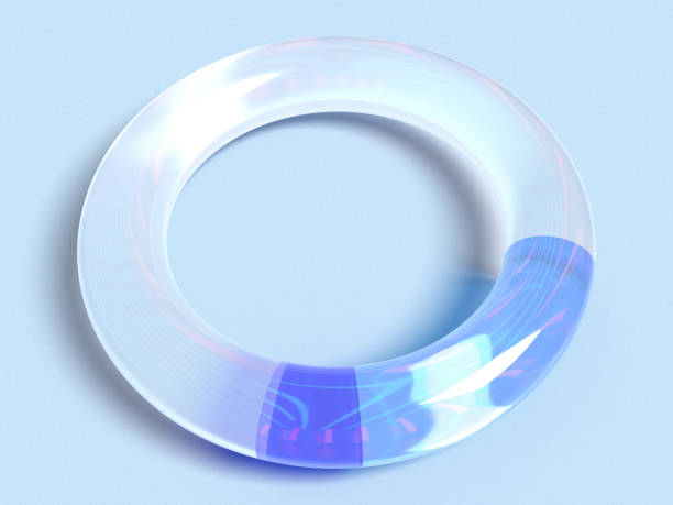 istock 3D rendered chart with blue segments and one big transparent part. Illustration for an infographic chart, sustainable progress, or business report. Visualization of an eco diagram or, energy segments. 1331262643