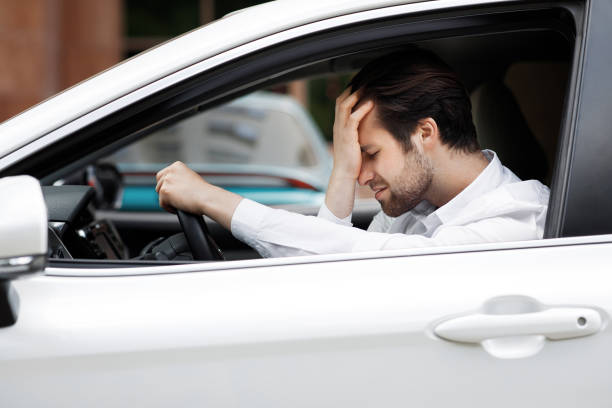 istock Upset driver, stressful situations on road and fast rhythm in modern city 1331264831