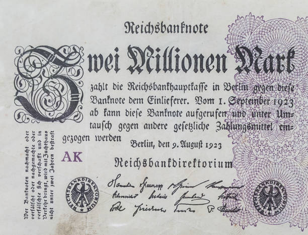 istock Vintage banknote from Weimar republic, 2 million marks 1331267125