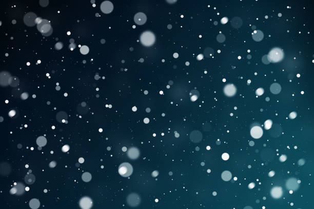 istock Illustration of white shiny spots on dark background. Bokeh abstract background. 1331272212