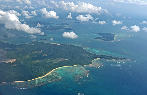 Aerial view of Andaman and Nicobar Islands