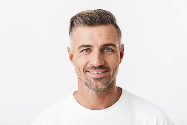 istock Confident handsome shirtless man standing isolated 1331276909