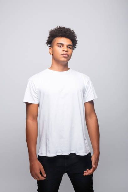 istock Confident young man in white t-shirt 1331278354