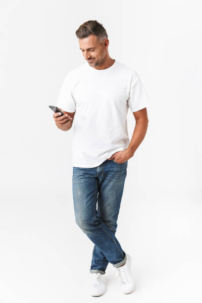 istock Confident handsome shirtless man standing isolated 1331280474