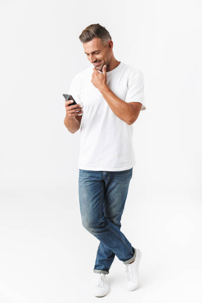 istock Confident handsome shirtless man standing isolated 1331280764