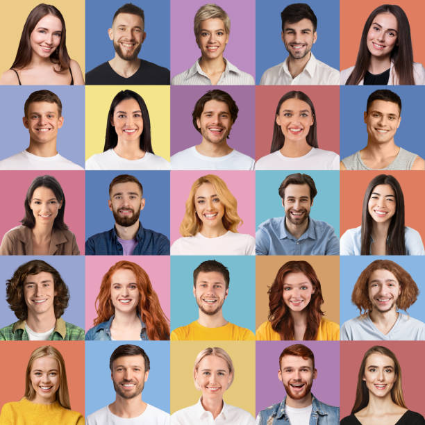 istock Millennials posing on colorful studio backgrounds, set of portraits 1331281350