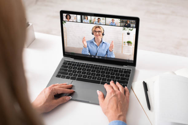 istock Diverse business people making online briefing videocall at home 1331281651
