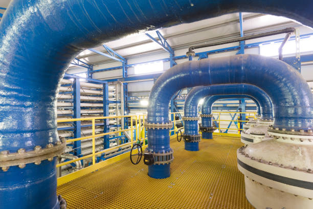 desalination plant. - desalination imagens e fotografias de stock