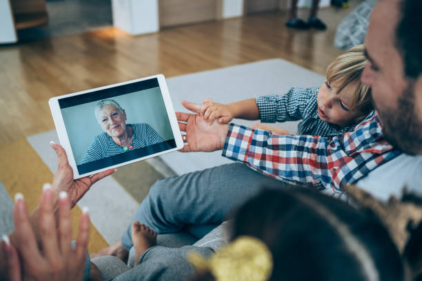 istock Video call with grandma. 1331283894
