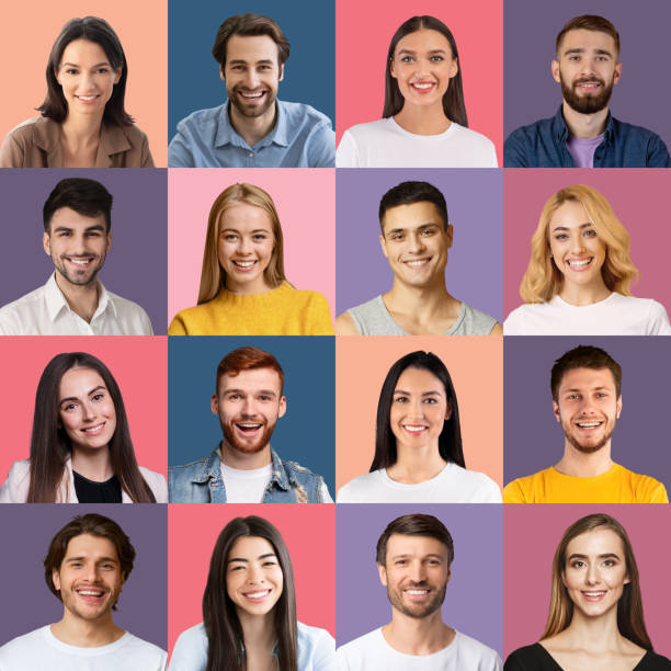 istock Positive diverse people various nationalities smiling at camera 1331285058