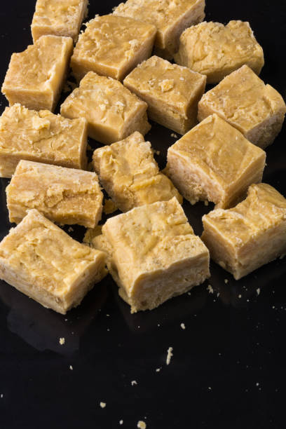 istock potato milk toffee or potato fudge, sweets on a black surface 1331285167
