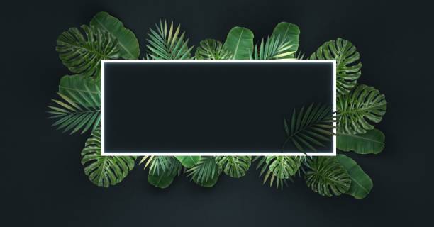 istock Creative layout made of flowers and leaves with paper card note. 3d rendering 1331295317