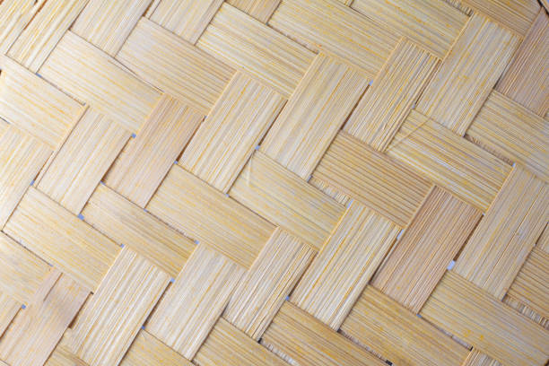 Herring-bone woven reed background.