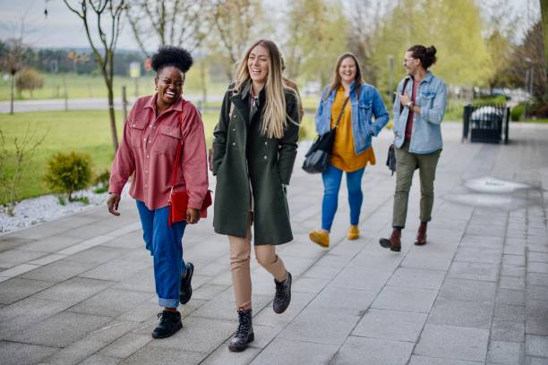 istock Group of international students having fun after studying 1331300204