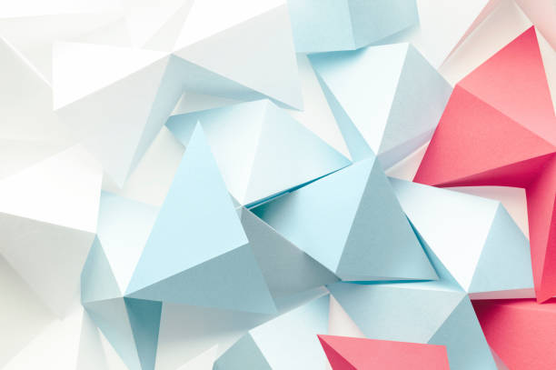 istock Composition of geometric shapes made paper. Abstract 1331301349