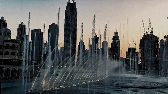Dancing fountain in Dubai