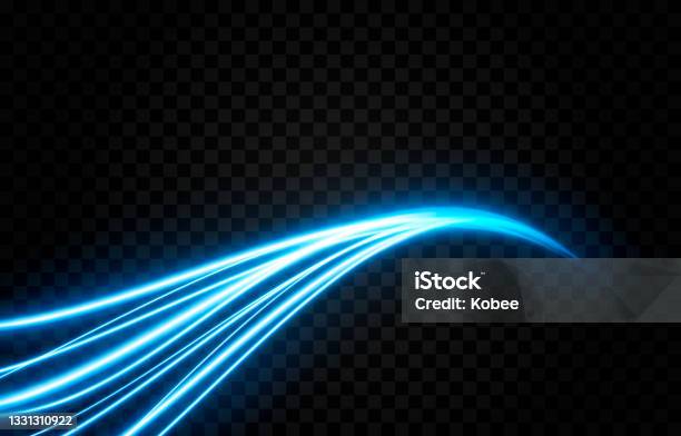 Vector Glowing Light Lines Neon Light Electric Light Light Effect Stock  Illustration - Download Image Now - Istock