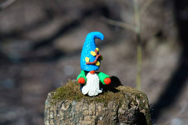 istock Figure of a dwarf in the forest. 1331329053