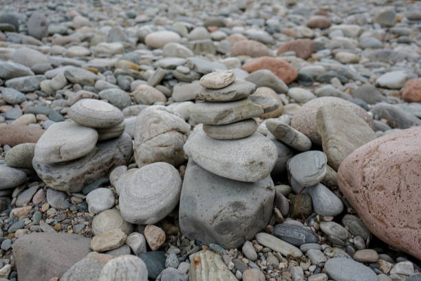 istock Close up of stacked pebbles 1331331800