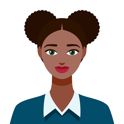 A flat design female avatar. File is built in the CMYK color space for optimal printing, and can easily be converted to RGB without any color shifts. Color swatches are global so it’s easy to change colors across the document.