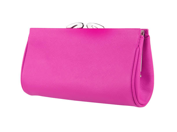 istock New pink wallet of genuine cattle leather. Without shadows. Isolated 1331336997