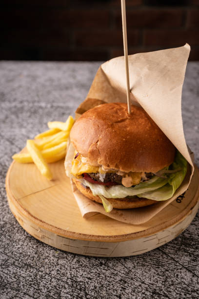 istock selective focus. juicy meat burger 1331340481