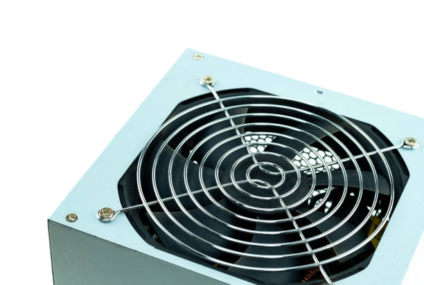 istock fan grille of computer power supply, server close up on isolated background 1331348227