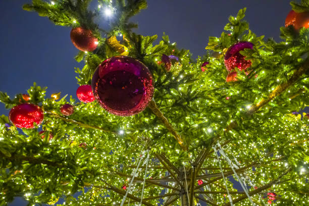 istock Christmas baubles; glass ball ornaments 1331351255