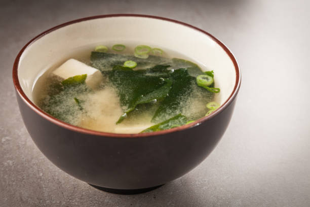 Tofu soup stock photo