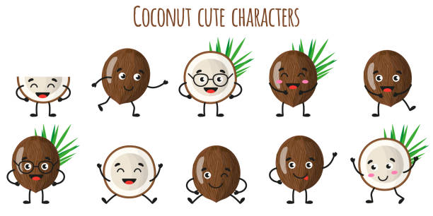10,687 Coconut Cartoon Stock Photos, Pictures & Royalty-Free Images -  iStock | Coconut oil, Coconut milk, Coconut drawing