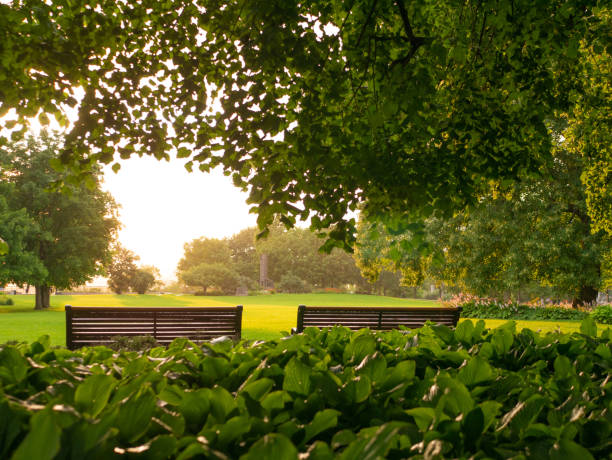 View on the beautiful Major's Park Hill, Ottawa, Canada