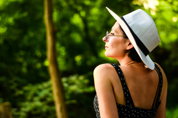 istock Lady in nature on adventure 1331358585