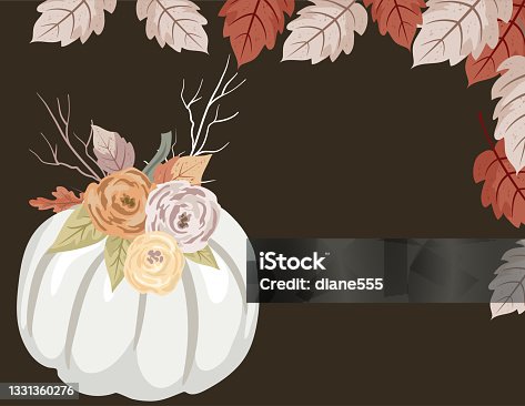 istock Autumn Background Invitation Template 1331360276