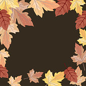 istock Autumn Background Invitation Template 1331360285