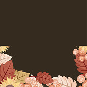 istock Autumn Background Invitation Template 1331360301