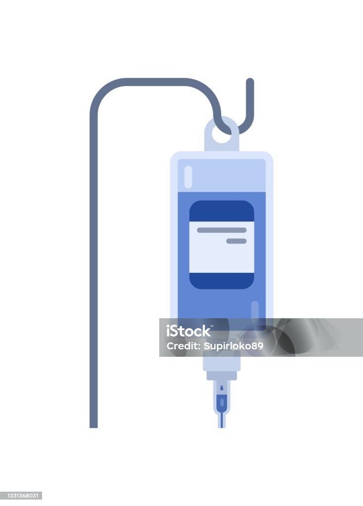 Frame Botol Infus Botol Infus Ilustrasi Datar Sederhana Ilustrasi Stok - Unduh Gambar ...