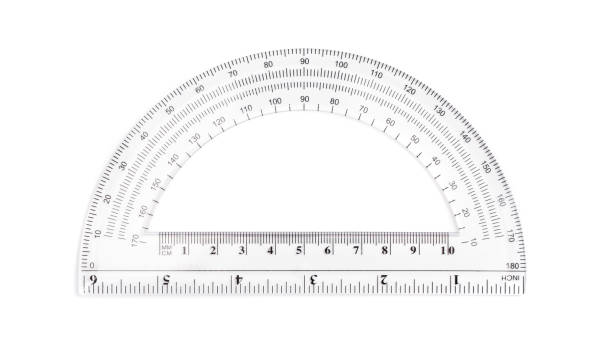 istock Protractor a Tool of Design and Geometry on a White Background 1331371884