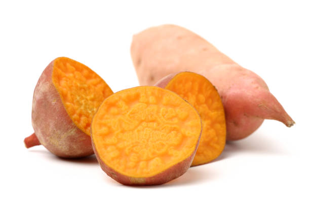 Sweet potato isolated on white background