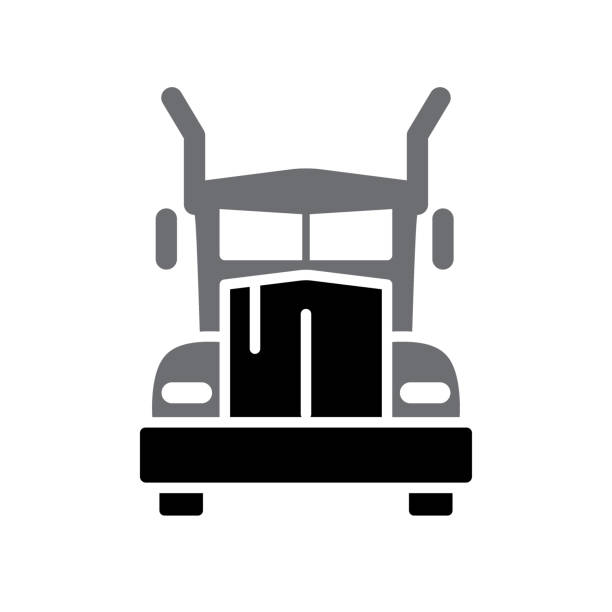 ciężarówka - truck driver driver truck semi truck stock illustrations