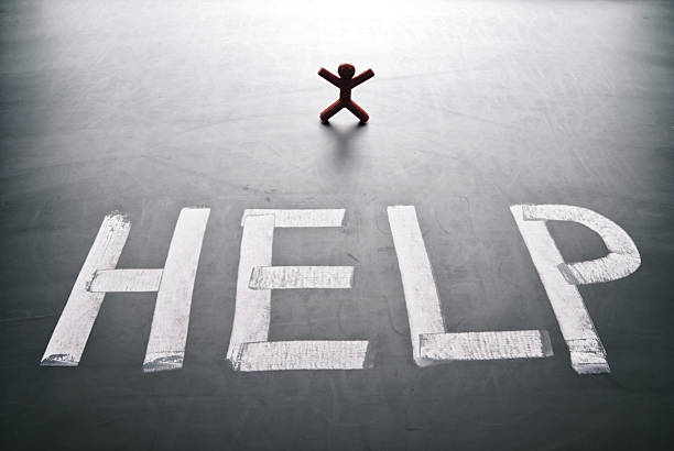 istock Heip word and single person 133139090