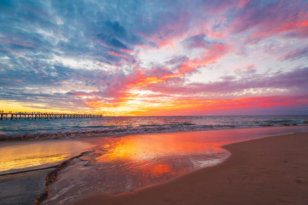 Sunrise at Kingscliff on the NSW northern beaches, in Australia