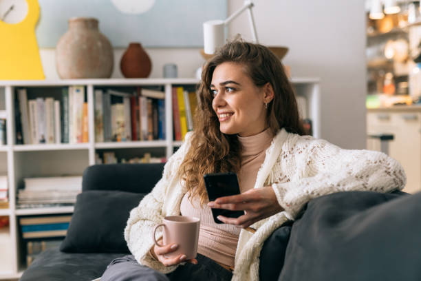 istock woman relaxing at home 1331396233